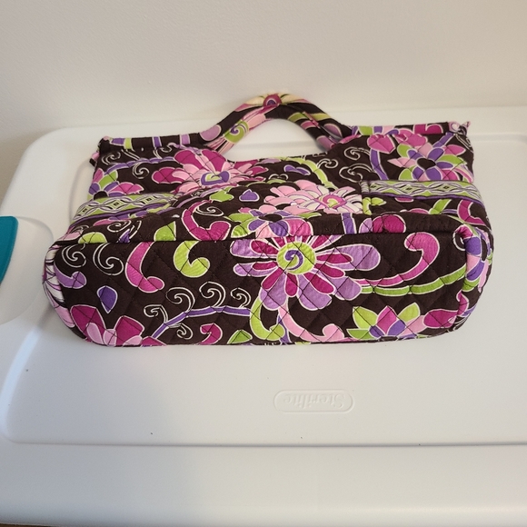 Vera Bradley Purple Punch Satchel Bag - retired pattern - Picture 7 of 14
